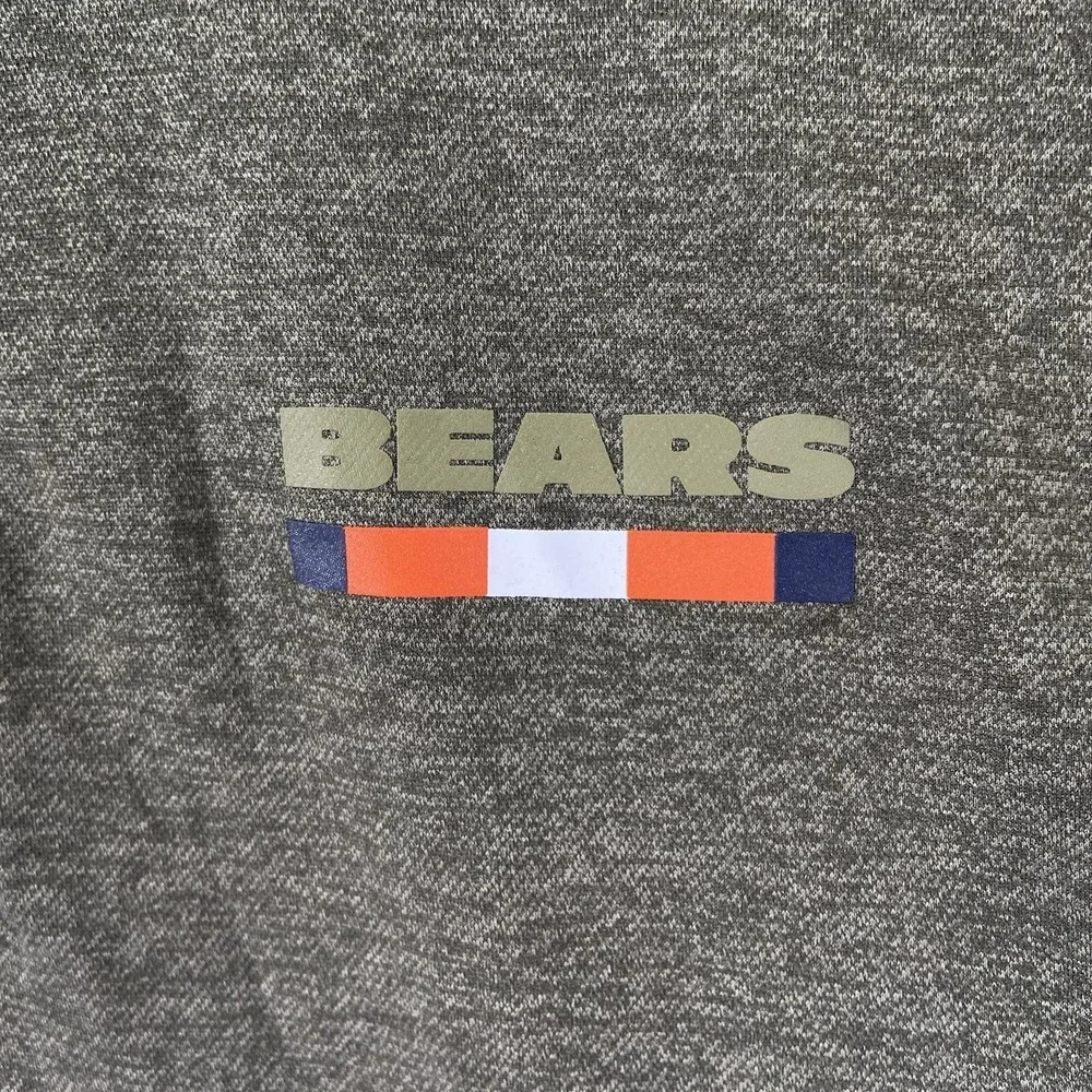 Nike NFL Chicago Bears Polo Shirt Mens Medium Band Blade Collar Dri-Fit On Field